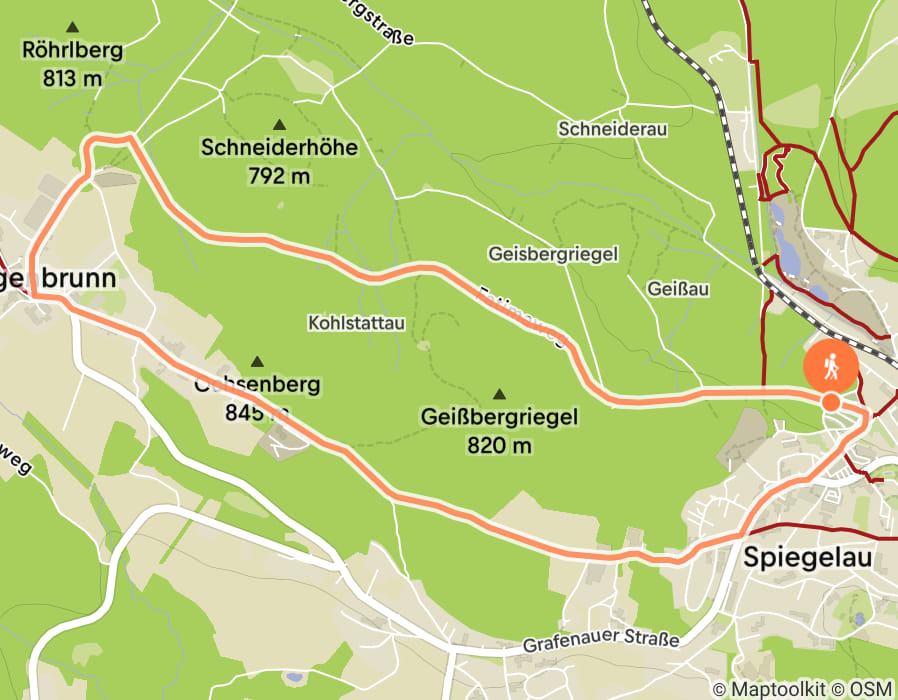 Karte der Tour