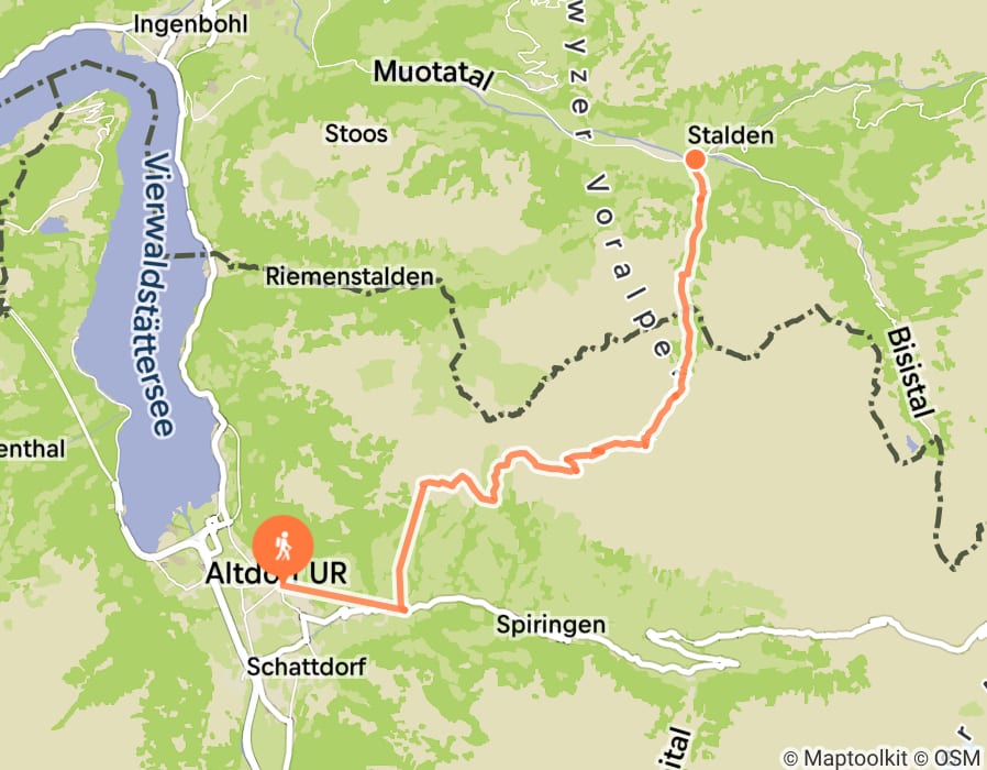 Karte der Tour