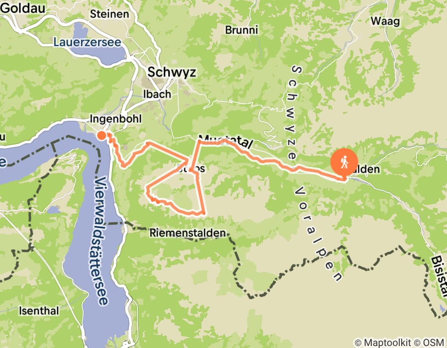 Karte der Tour