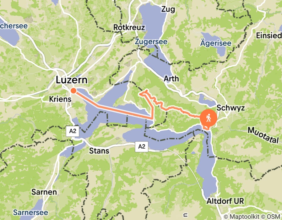 Karte der Tour