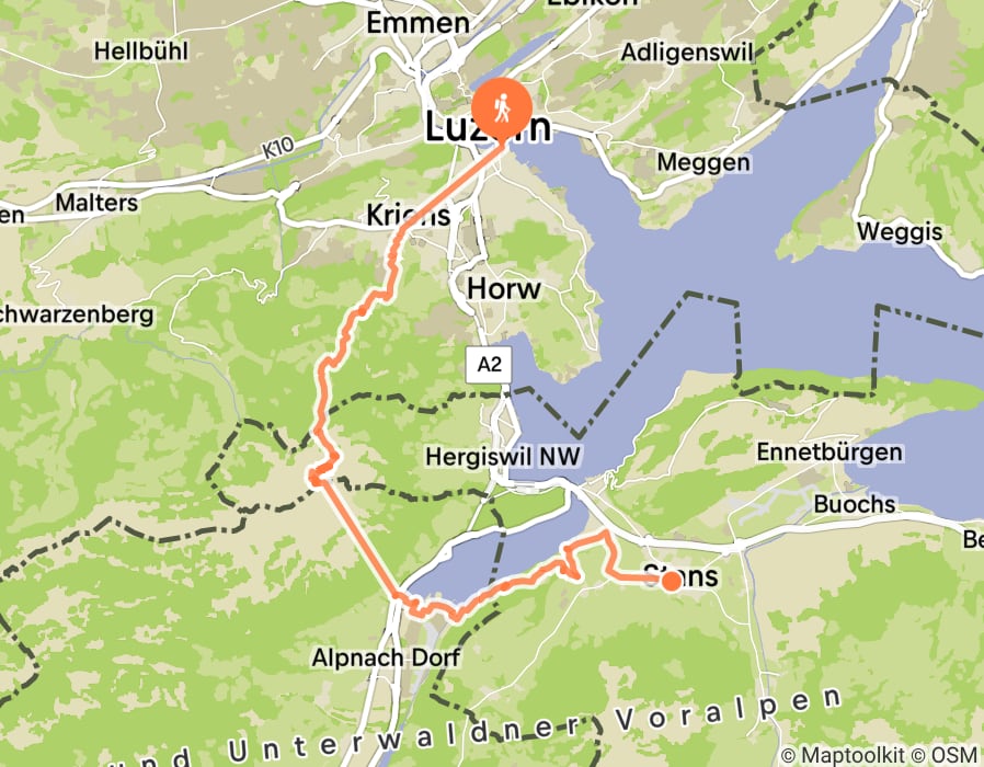 Karte der Tour
