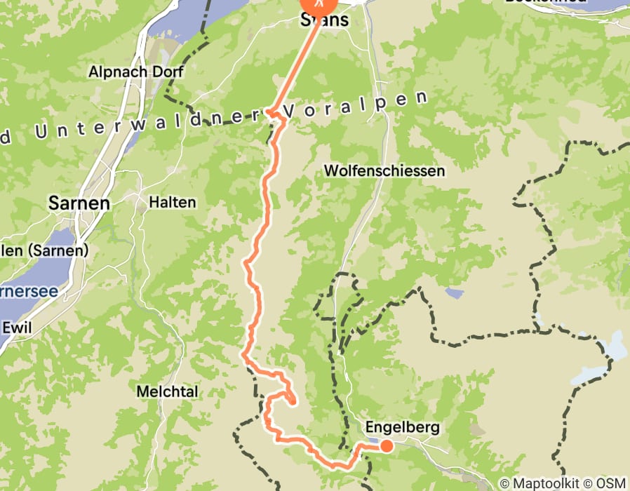 Karte der Tour