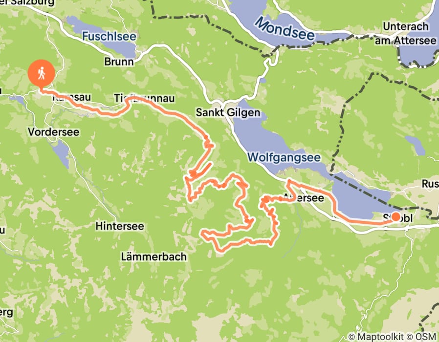 Karte der Tour
