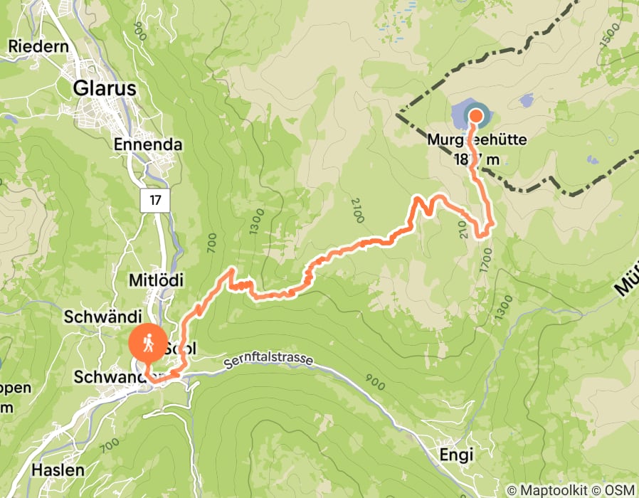 Karte der Tour