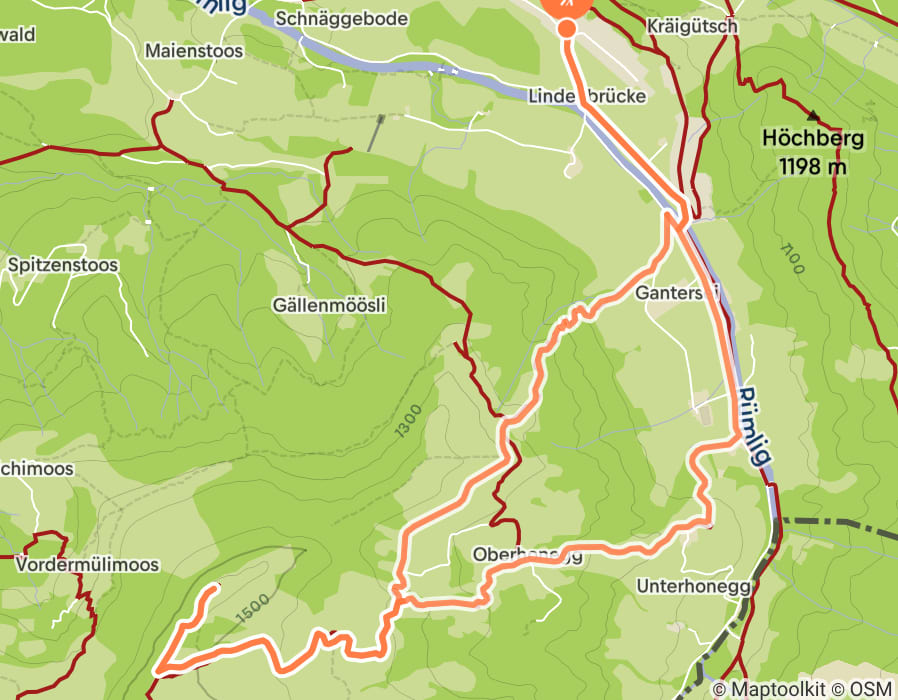 Karte der Tour