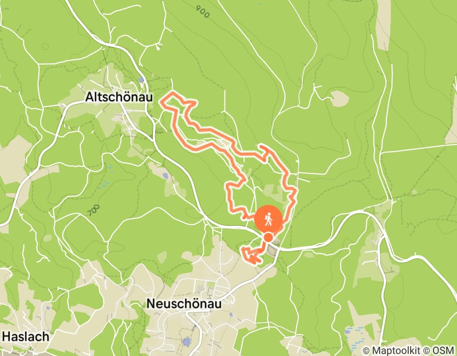 Karte der Tour