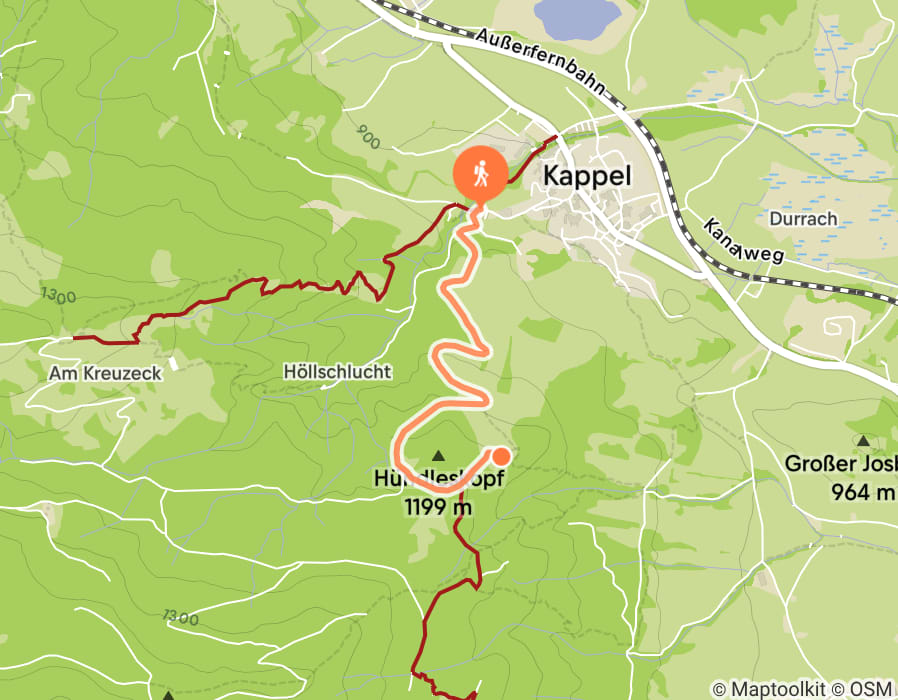 Karte der Tour