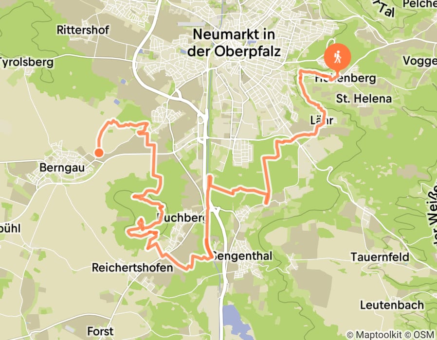 Karte der Tour