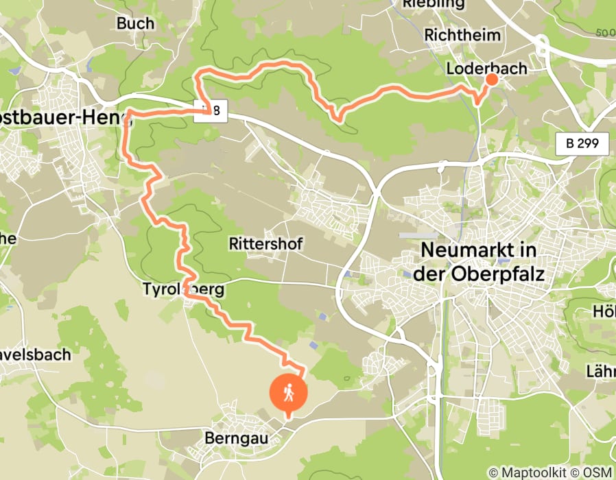 Karte der Tour
