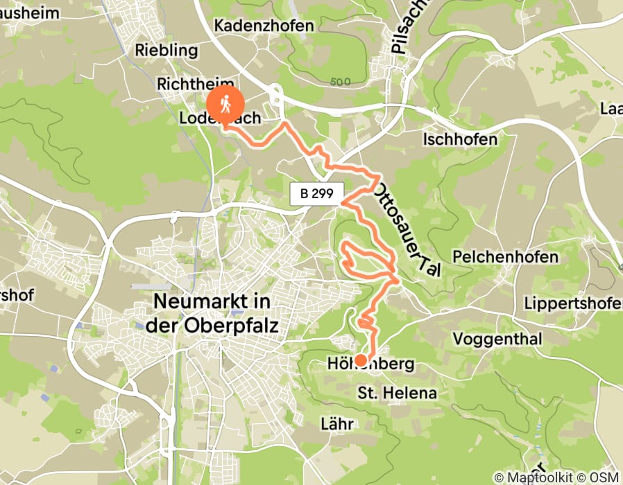 Karte der Tour