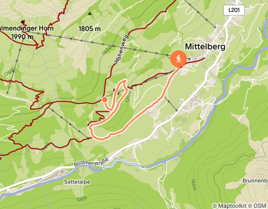 Karte der Tour
