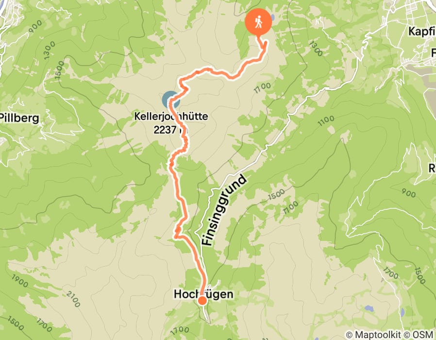 Karte der Tour