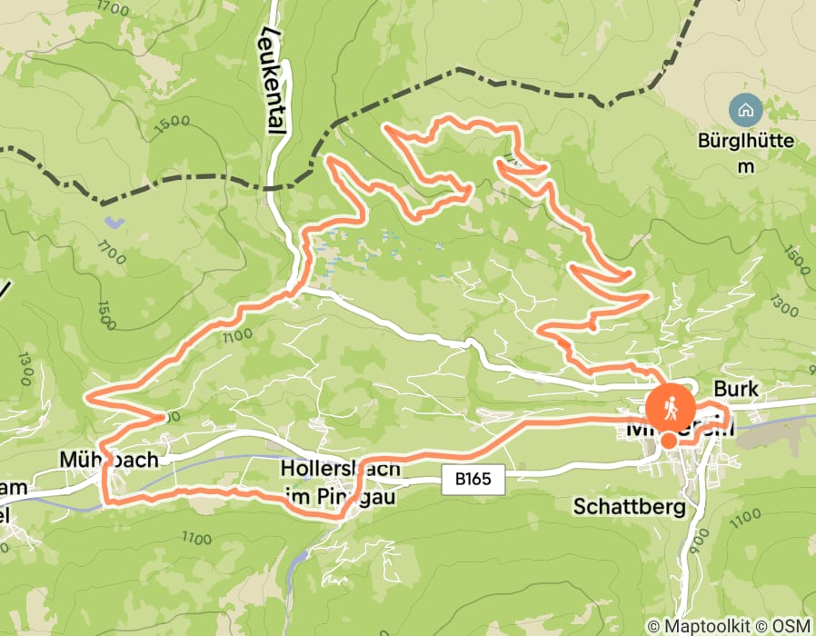 Karte der Tour