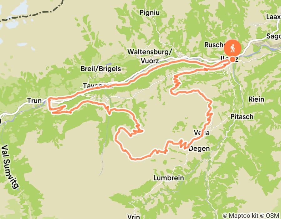 Karte der Tour