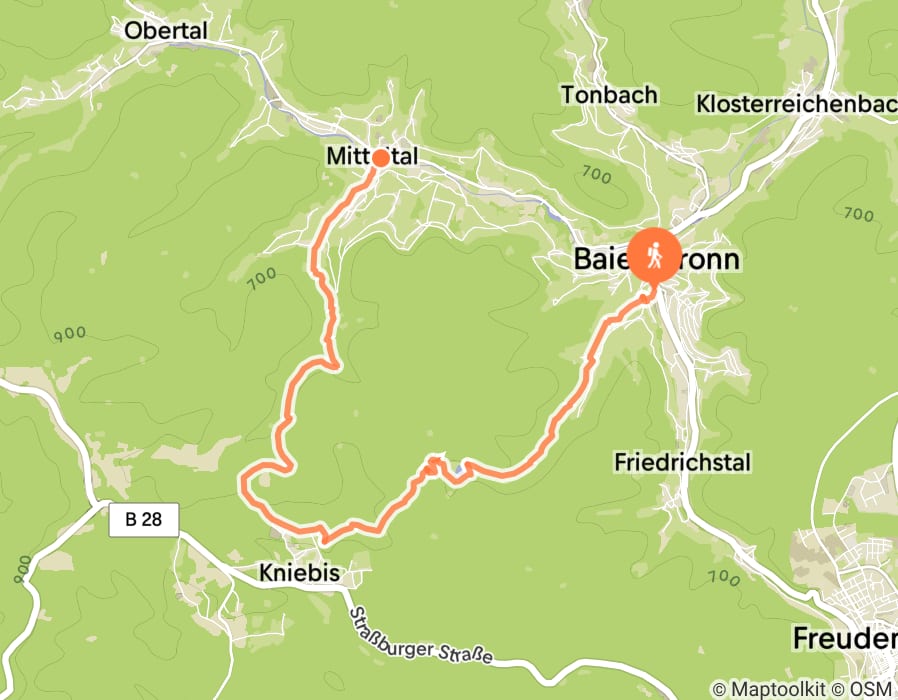 Karte der Tour