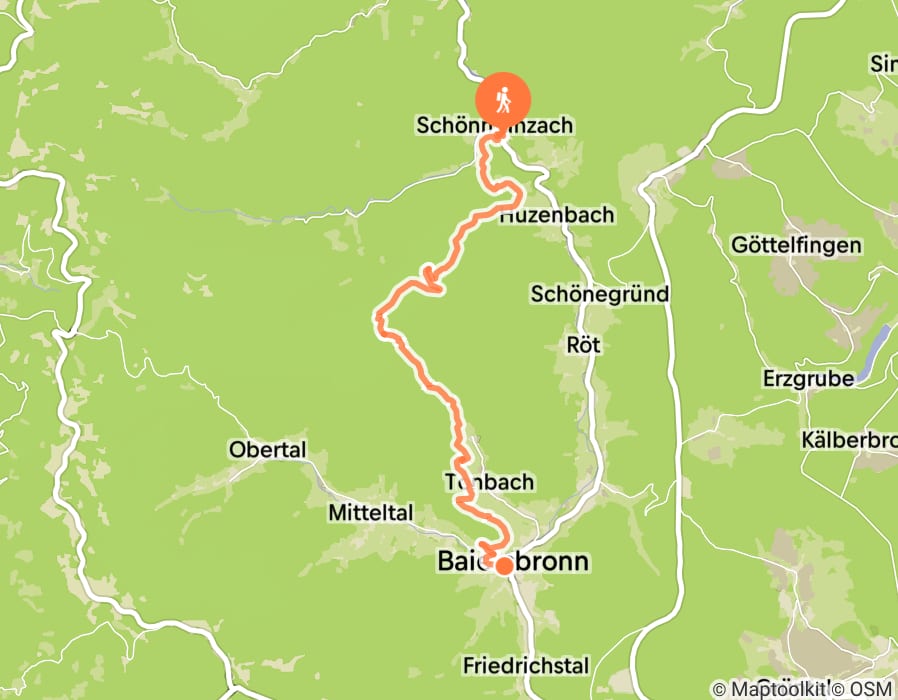 Karte der Tour