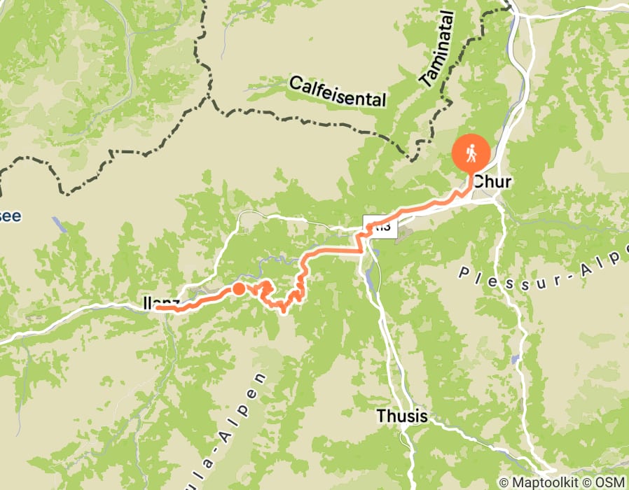 Karte der Tour