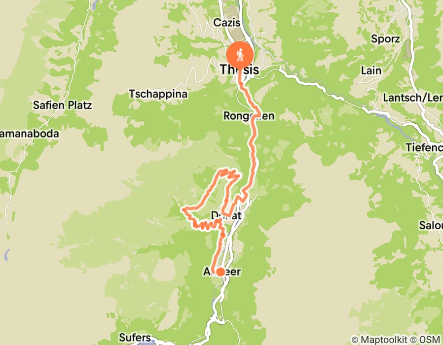 Karte der Tour