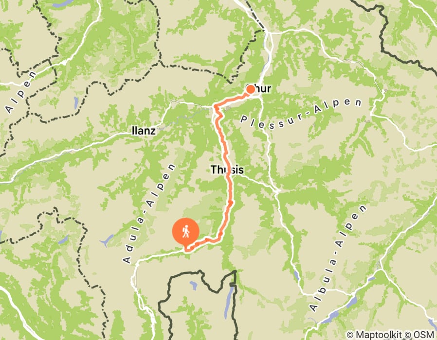 Karte der Tour