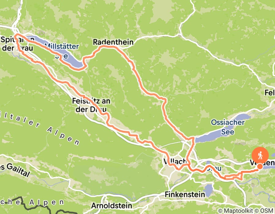 Karte der Tour