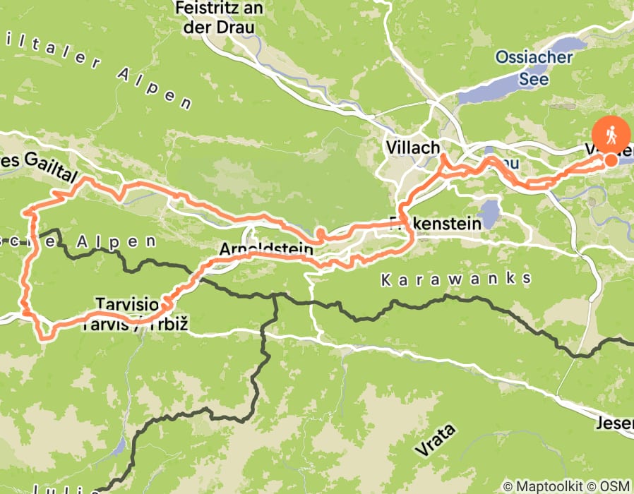 Karte der Tour