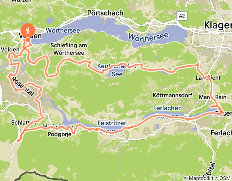Karte der Tour