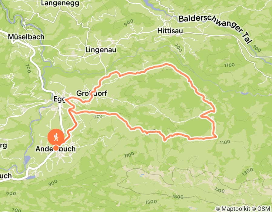 Karte der Tour