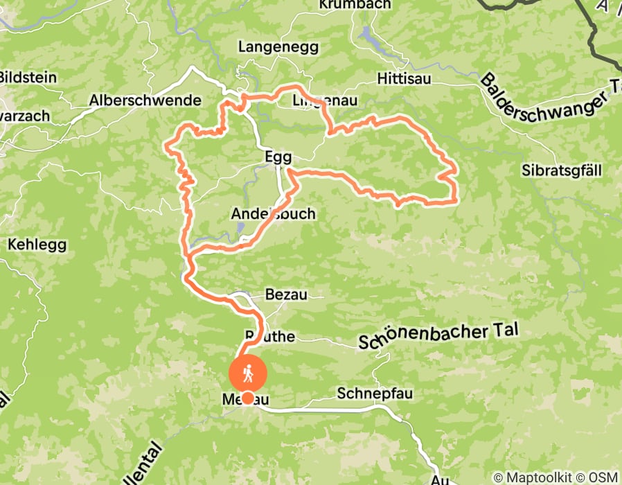 Karte der Tour