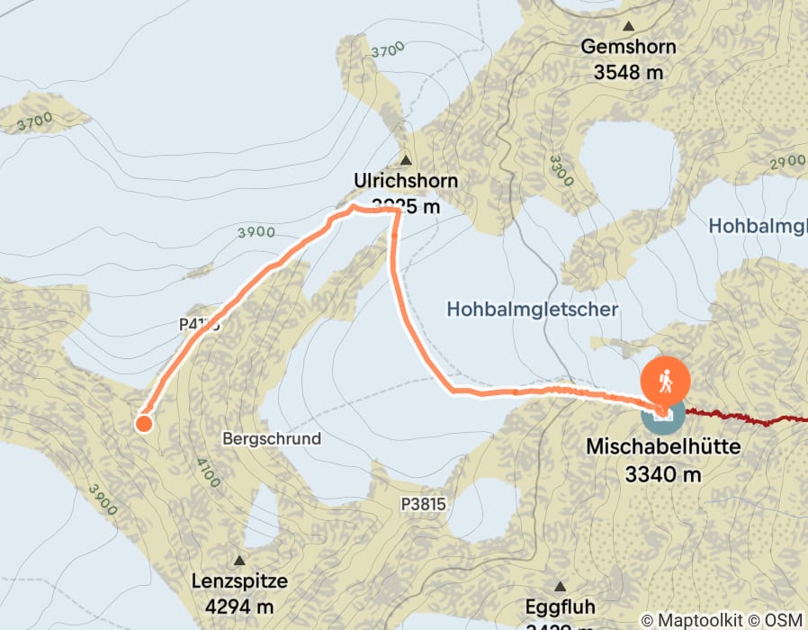 Karte der Tour
