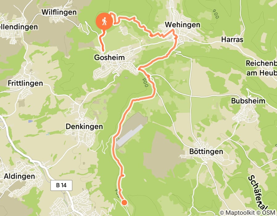 Karte der Tour