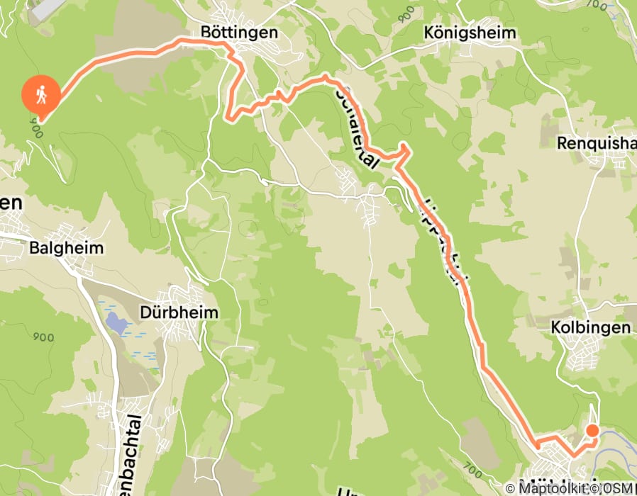 Karte der Tour