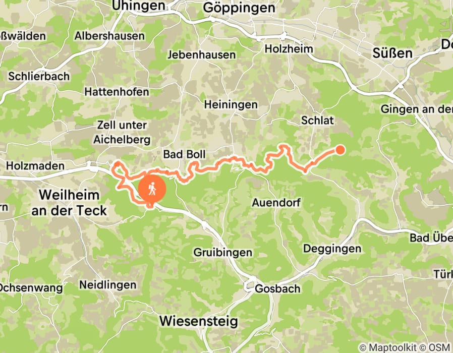 Karte der Tour