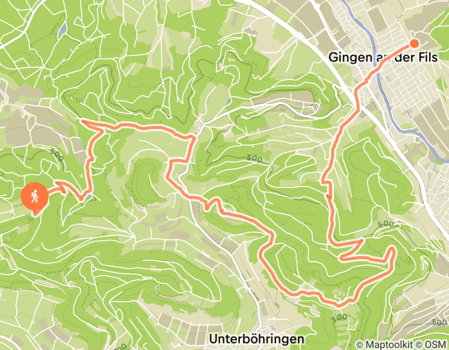 Karte der Tour