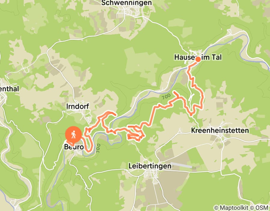 Karte der Tour