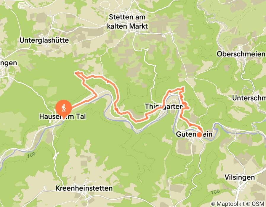 Karte der Tour