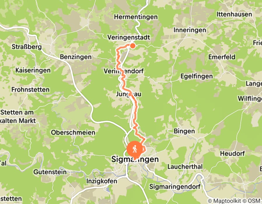 Karte der Tour