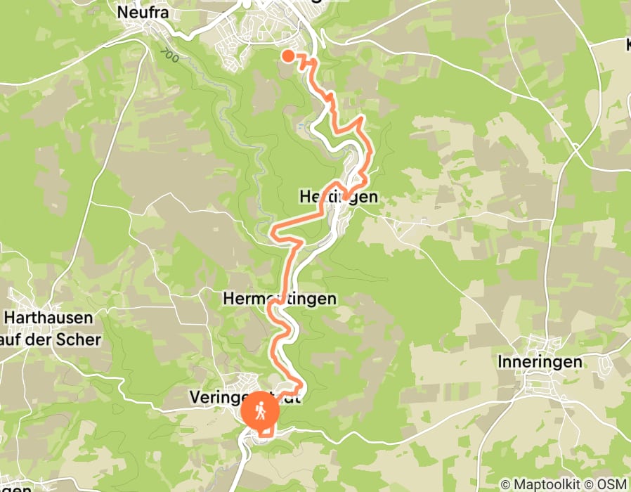 Karte der Tour