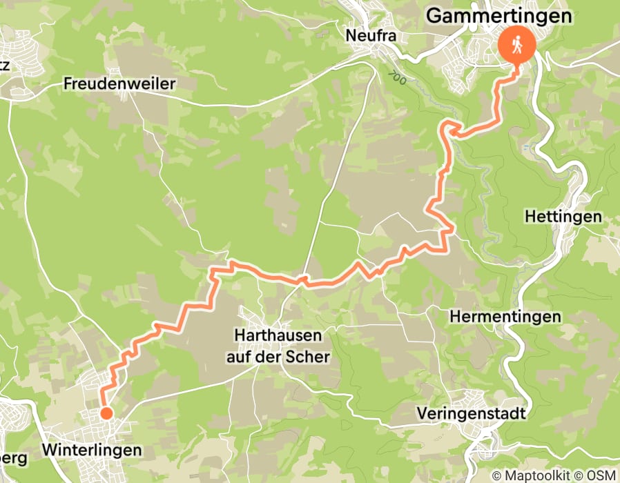 Karte der Tour