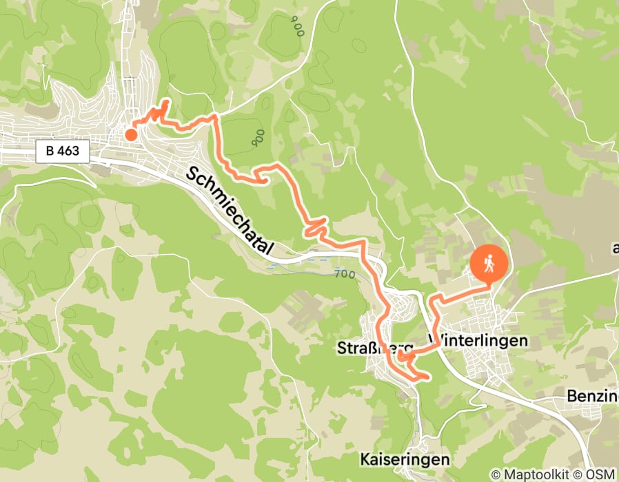 Karte der Tour