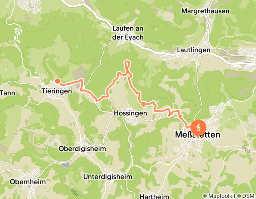 Karte der Tour