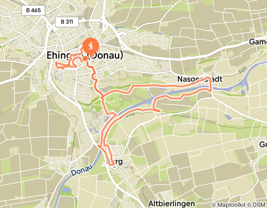 Karte der Tour