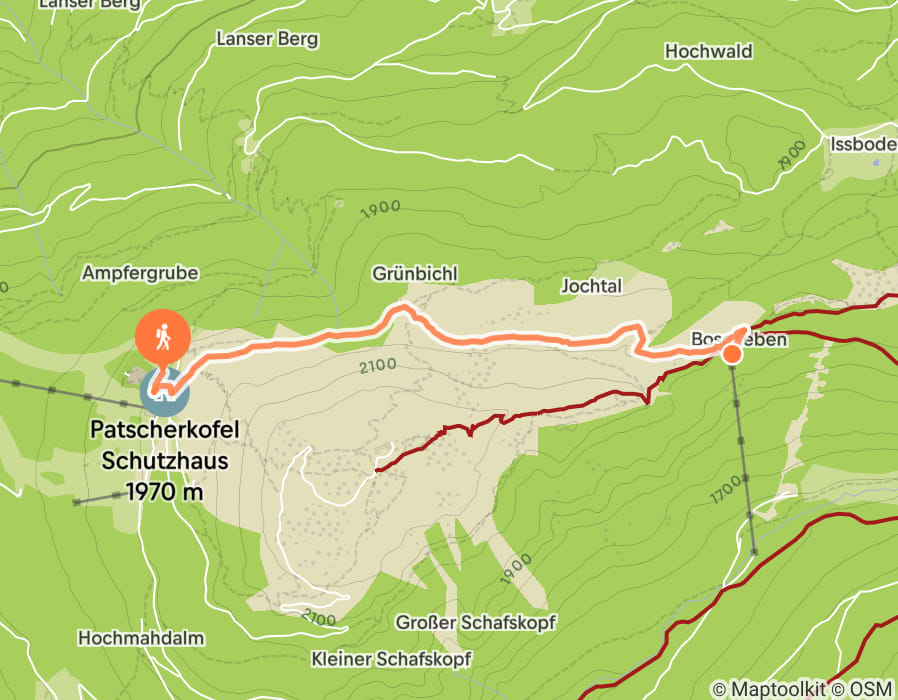 Karte der Tour