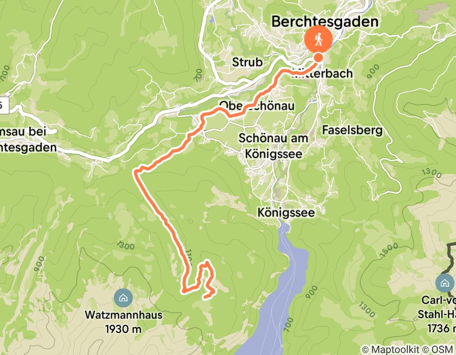 Karte der Tour