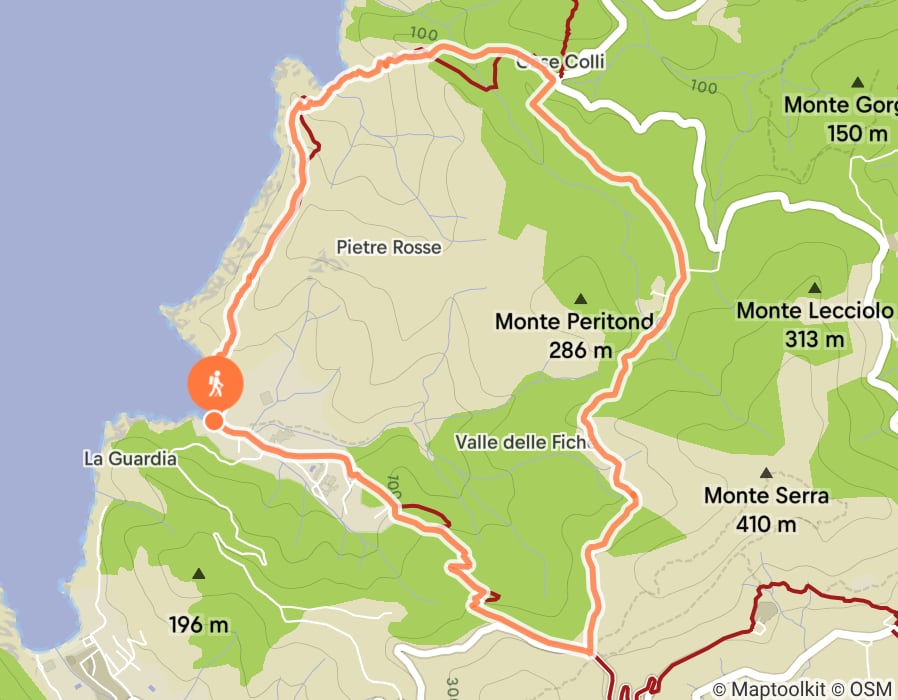 Karte der Tour