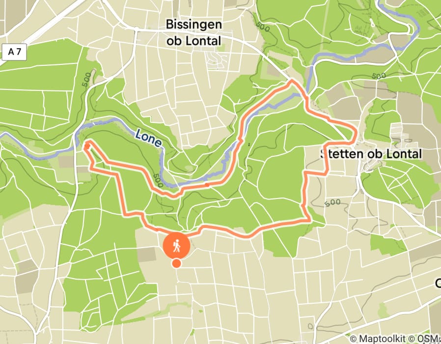Karte der Tour