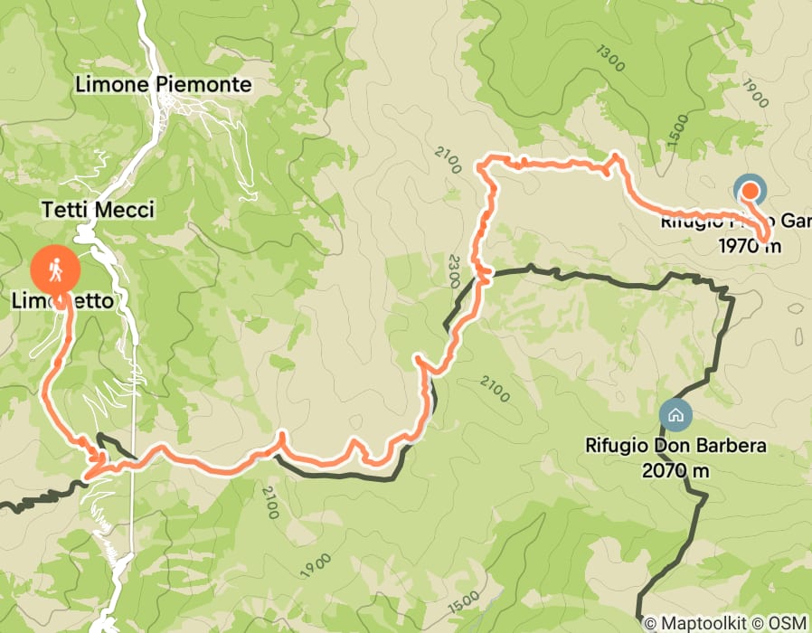 Karte der Tour