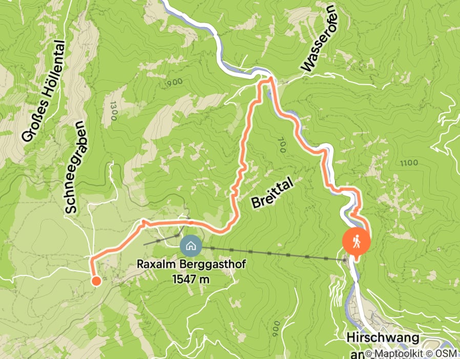 Karte der Tour