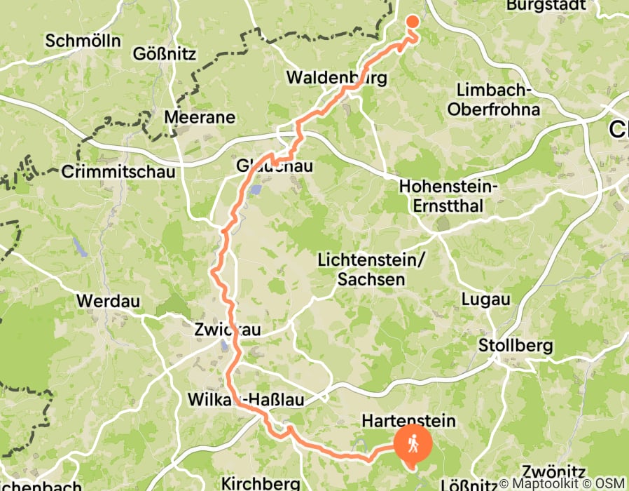 Karte der Tour