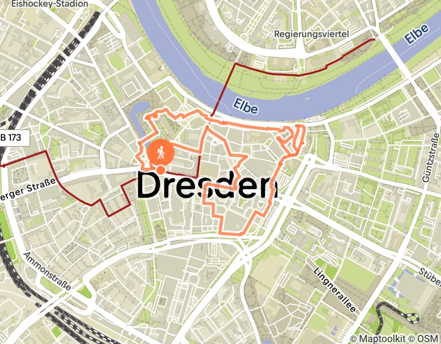 Karte der Tour