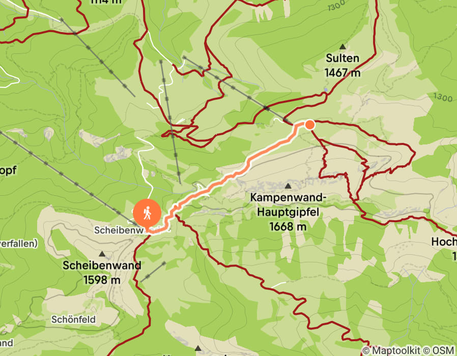 Karte der Tour